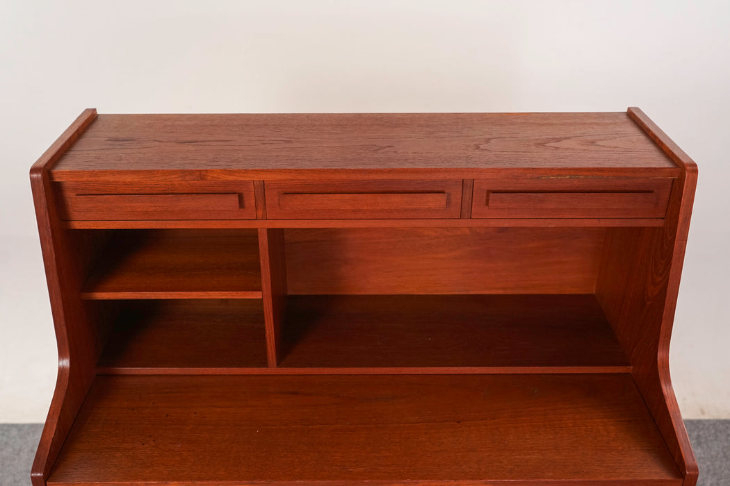 Teak Danish Secretary Desk - (322-118)