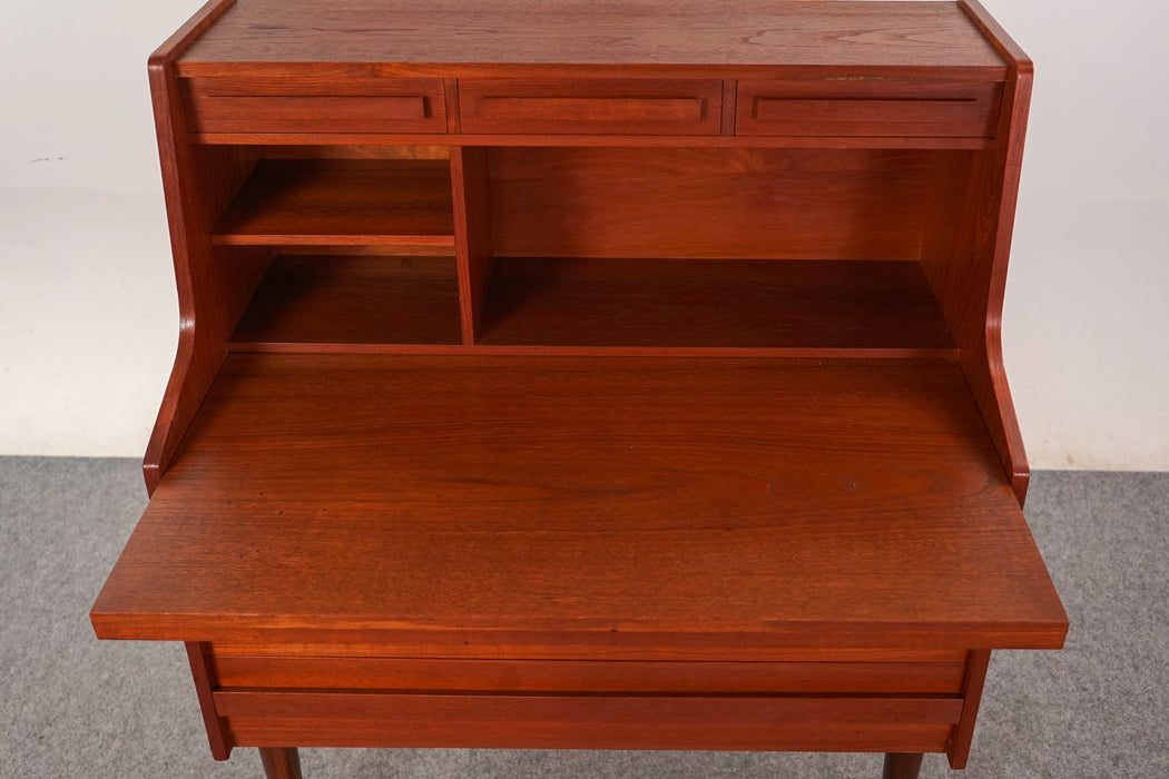 Teak Danish Secretary Desk - (322-118)