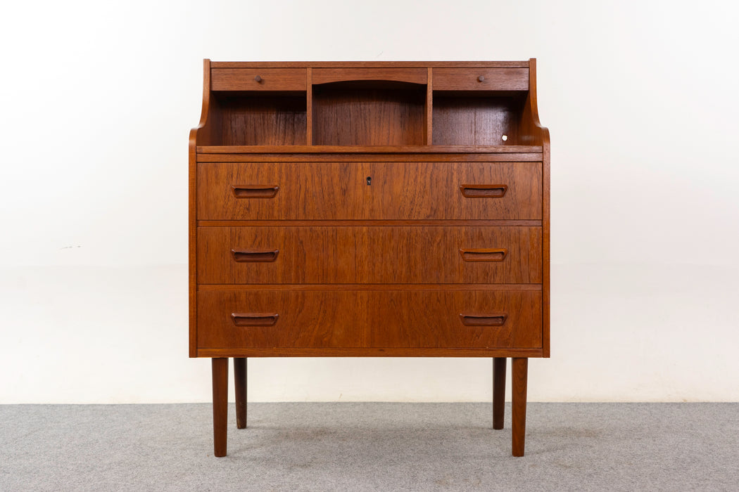 Teak Danish Secretary Desk - (325-026)