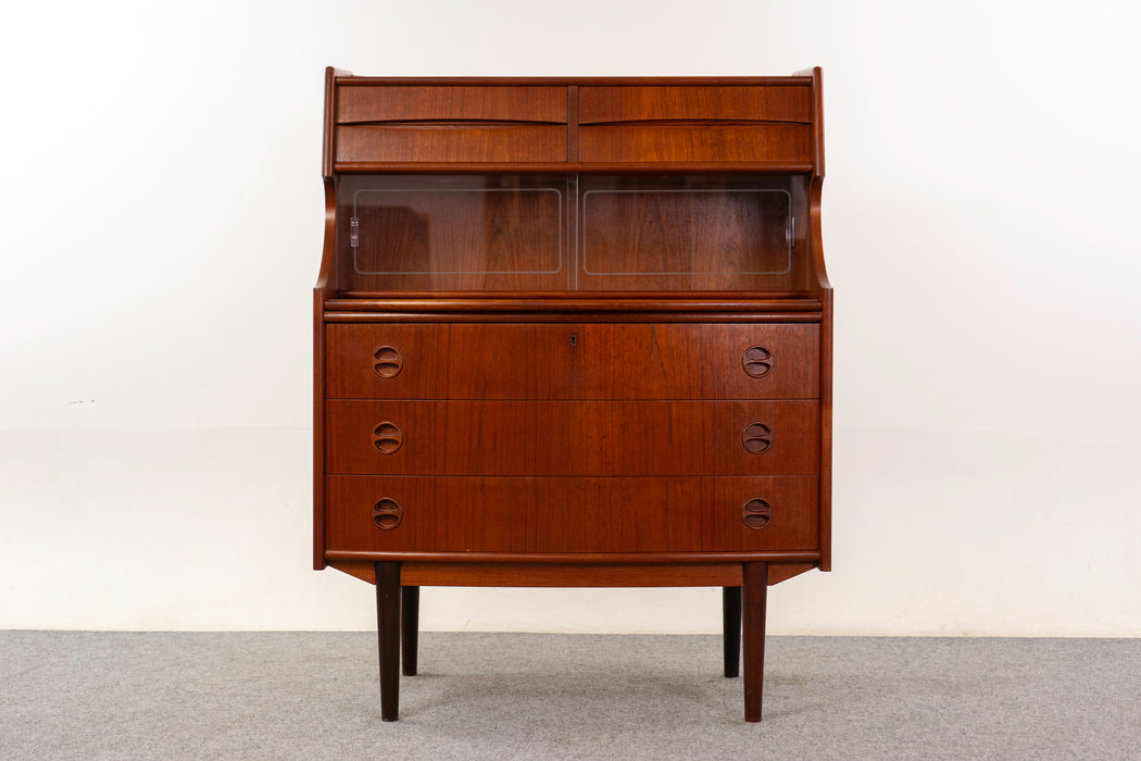 Teak Danish Secretary Desk - (325-064)