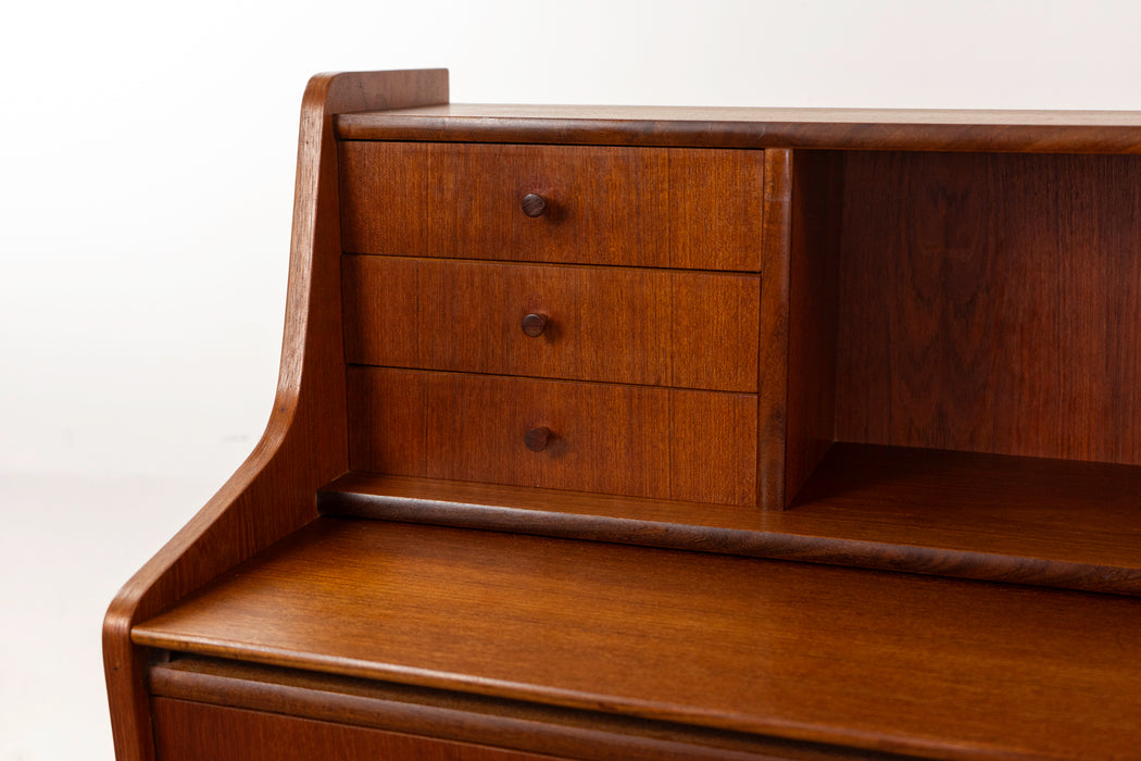 Teak Danish Secretary Desk - (325-073)