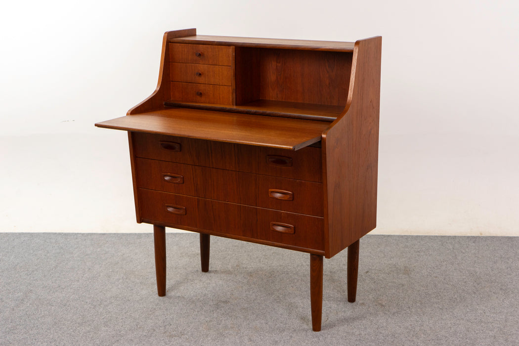 Teak Danish Secretary Desk - (325-073)