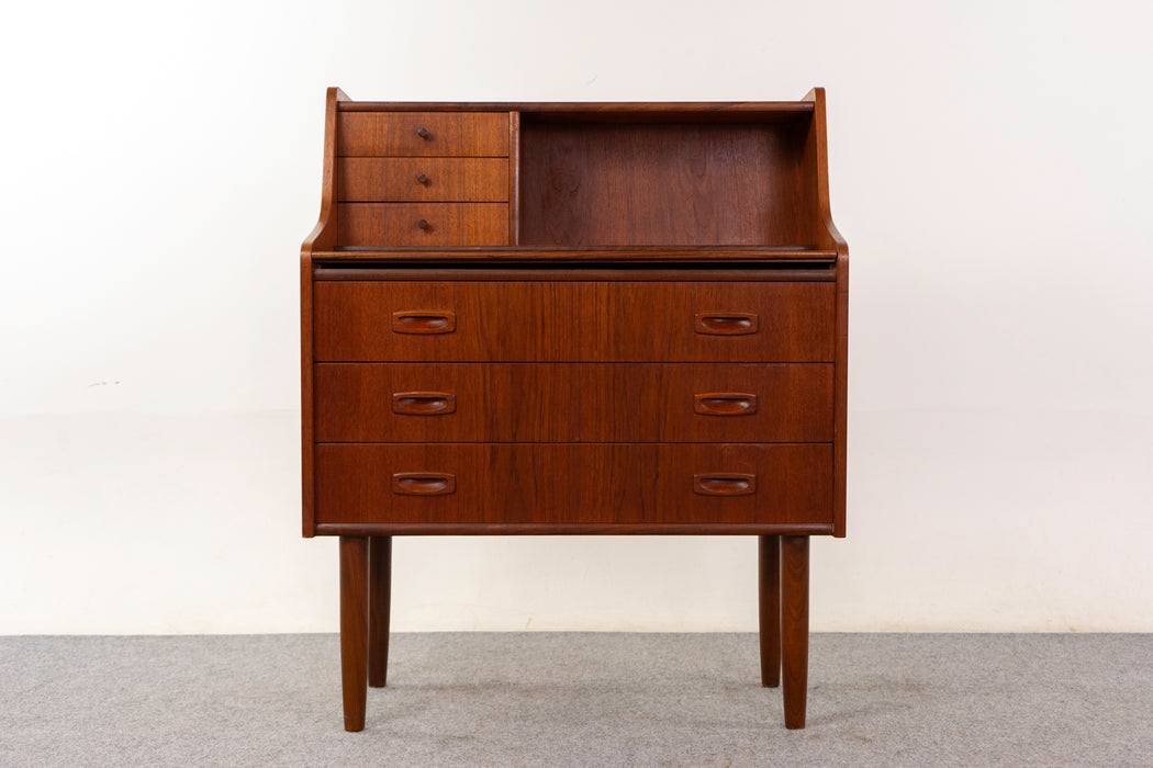 Teak Danish Secretary Desk - (325-073)