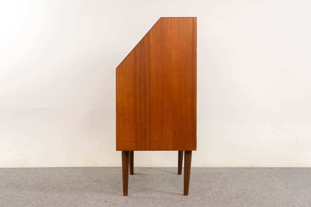 Teak Danish Secretary Desk  - (326-068)