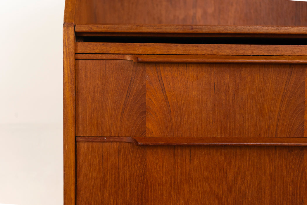 Teak Danish Secretary Desk  - (326-068)