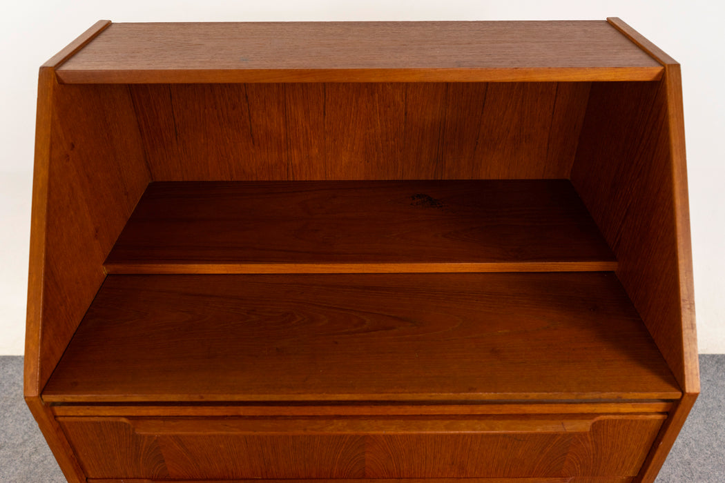 Teak Danish Secretary Desk  - (326-068)