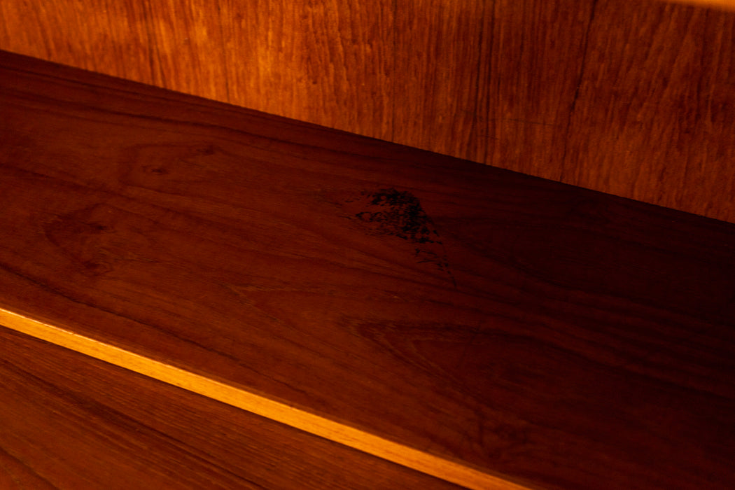 Teak Danish Secretary Desk  - (326-068)