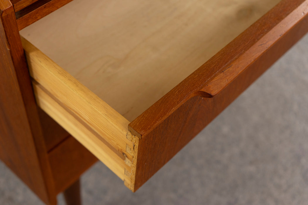 Teak Danish Secretary Desk  - (326-068)