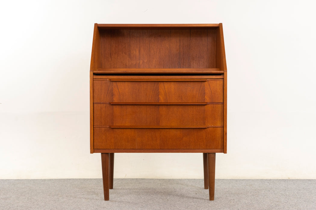 Teak Danish Secretary Desk  - (326-068)