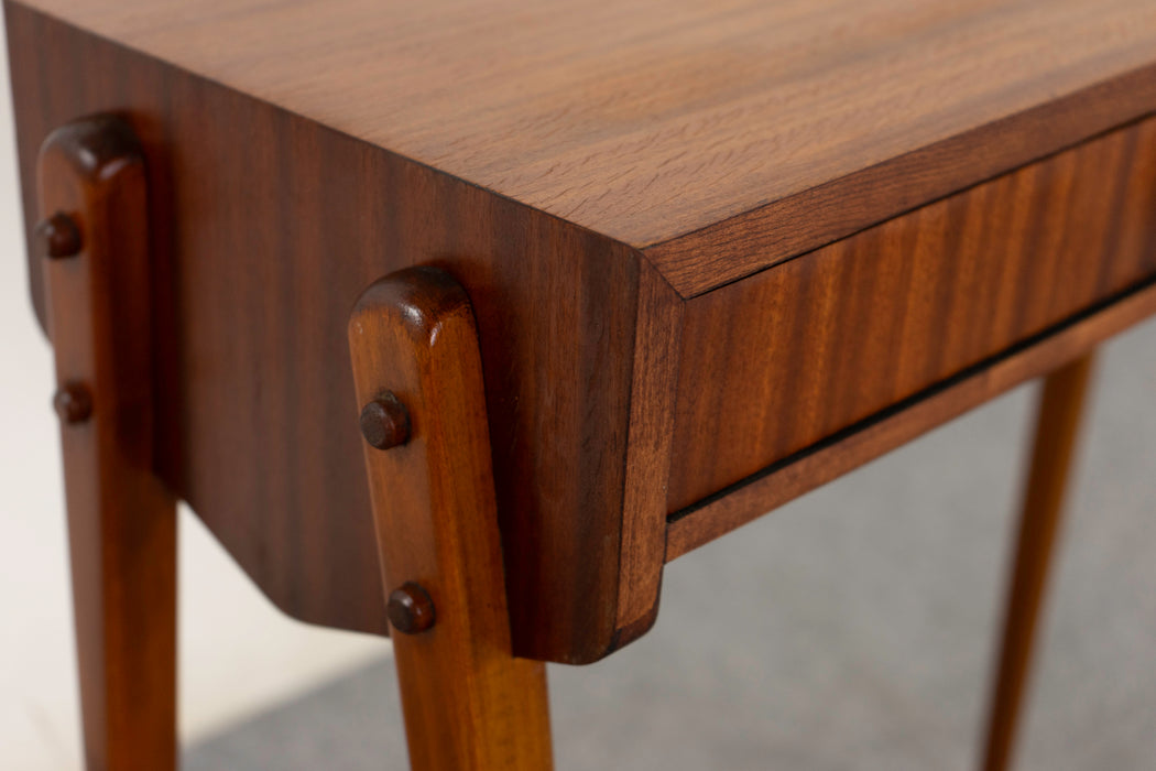 Teak & Beech Bedside Table - (325-273)