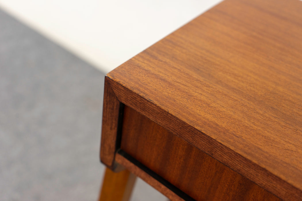 Teak & Beech Bedside Table - (325-273)