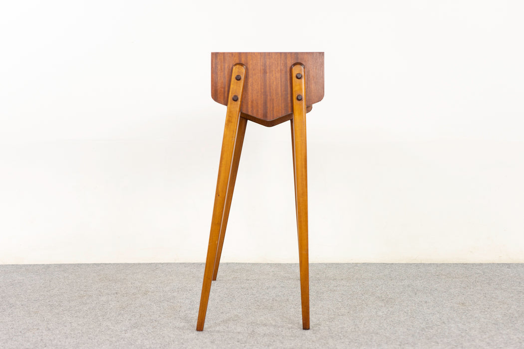 Teak & Beech Bedside Table - (325-273)