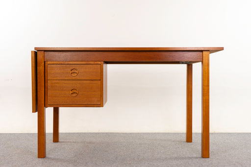 Danish Modern Expandable Teak Writing Desk - (D1288)