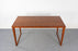 Danish Modern Teak Table/Desk - (323-096)
