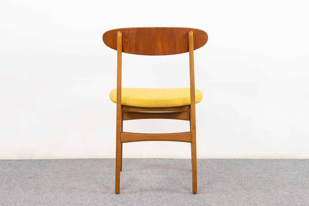 Danish Modern Teak & Oak Dining Chair - (D1467)