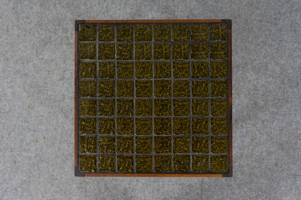 Danish Rosewood & Tile Side Table - (322-132.6)
