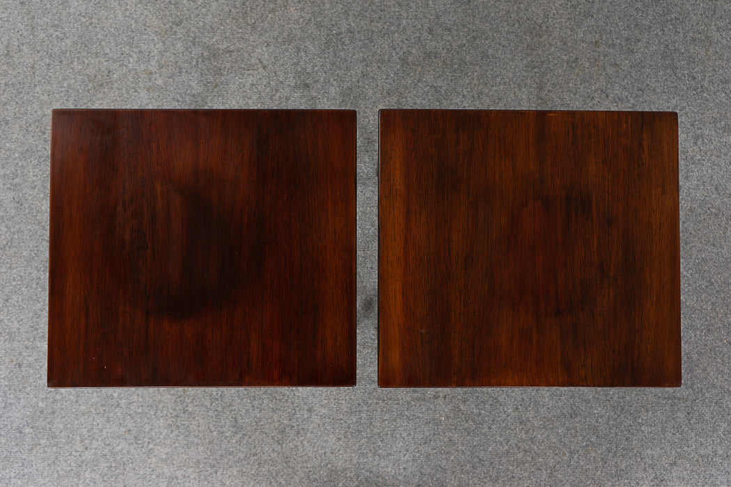 Rosewood & Tiled Nesting Tables - (322-138)