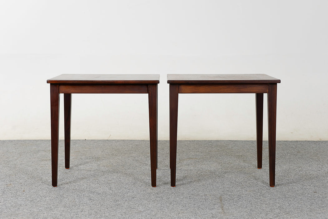 Rosewood & Tiled Nesting Tables - (322-138)
