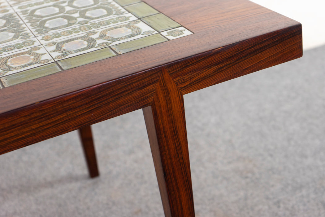 Rosewood & Tile Coffee Table by Severin Hansen - (D1126)