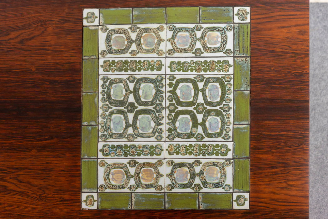 Rosewood & Tile Coffee Table by Severin Hansen - (D1126)