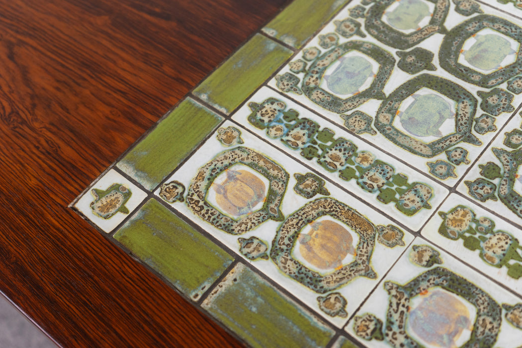 Rosewood & Tile Coffee Table by Severin Hansen - (D1126)