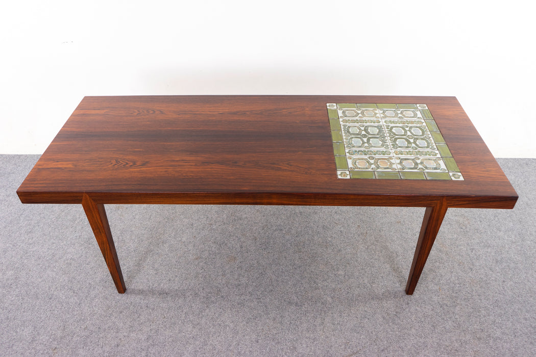Rosewood & Tile Coffee Table by Severin Hansen - (D1126)