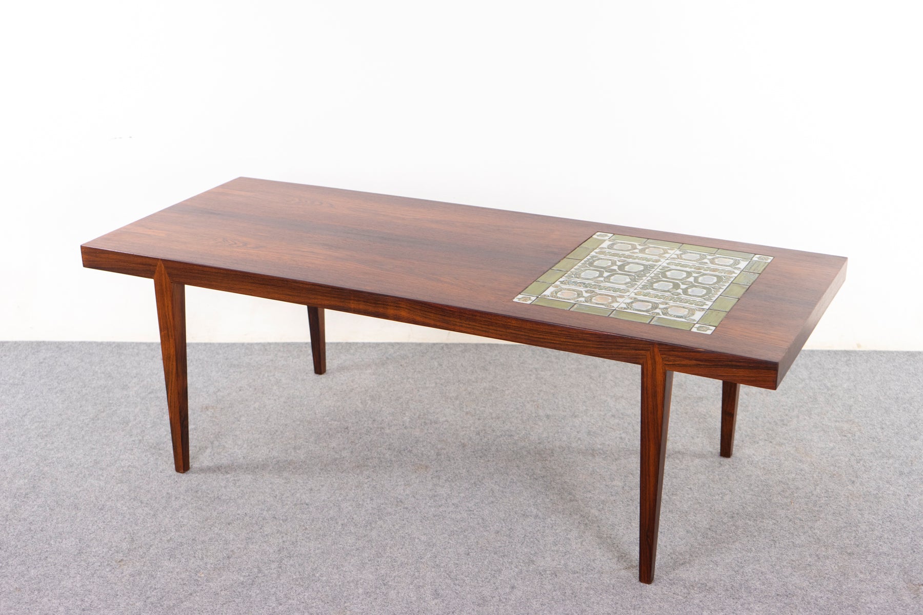 Rosewood & Tile Coffee Table by Severin Hansen - (D1126)