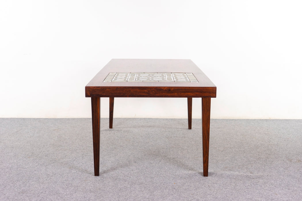 Rosewood & Tile Coffee Table by Severin Hansen - (D1126)