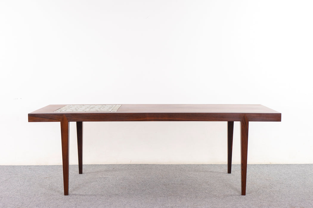 Rosewood & Tile Coffee Table by Severin Hansen - (D1126)