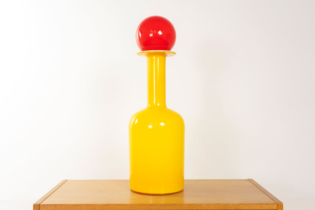 Glass Danish Art Vase by Holmegaard - (D1192.2)