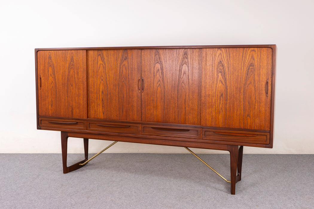 Teak Danish Sideboard by Sofus Jorgensen - (D1416)