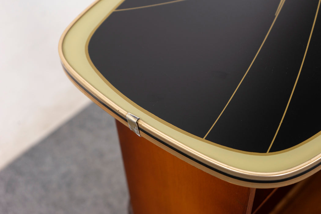 Beech Mid-Century Side Table  - (326-119)