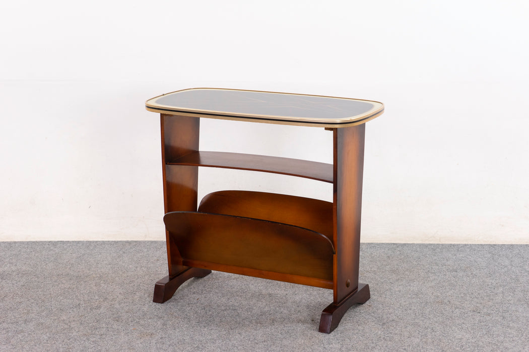 Beech Mid-Century Side Table  - (326-119)