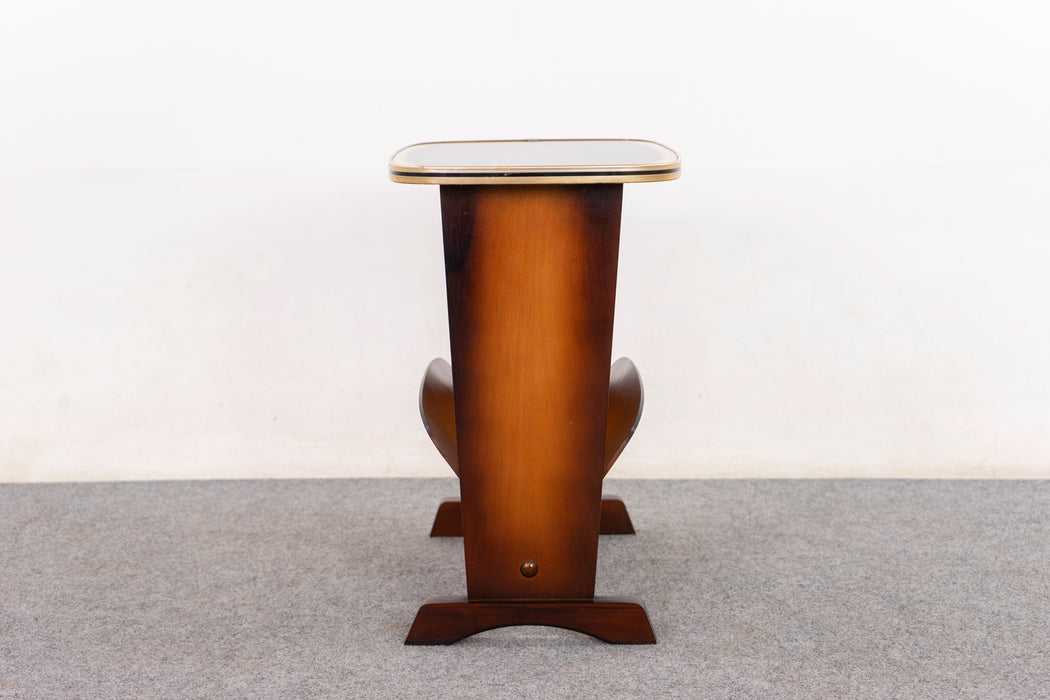 Beech Mid-Century Side Table  - (326-119)