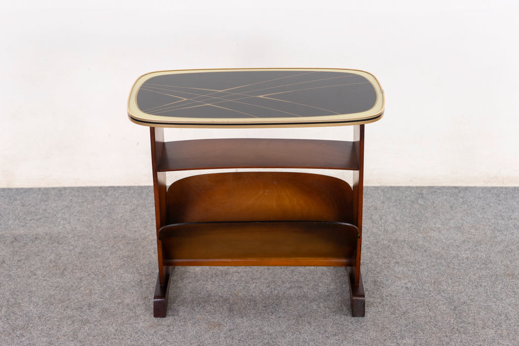 Beech Mid-Century Side Table  - (326-119)