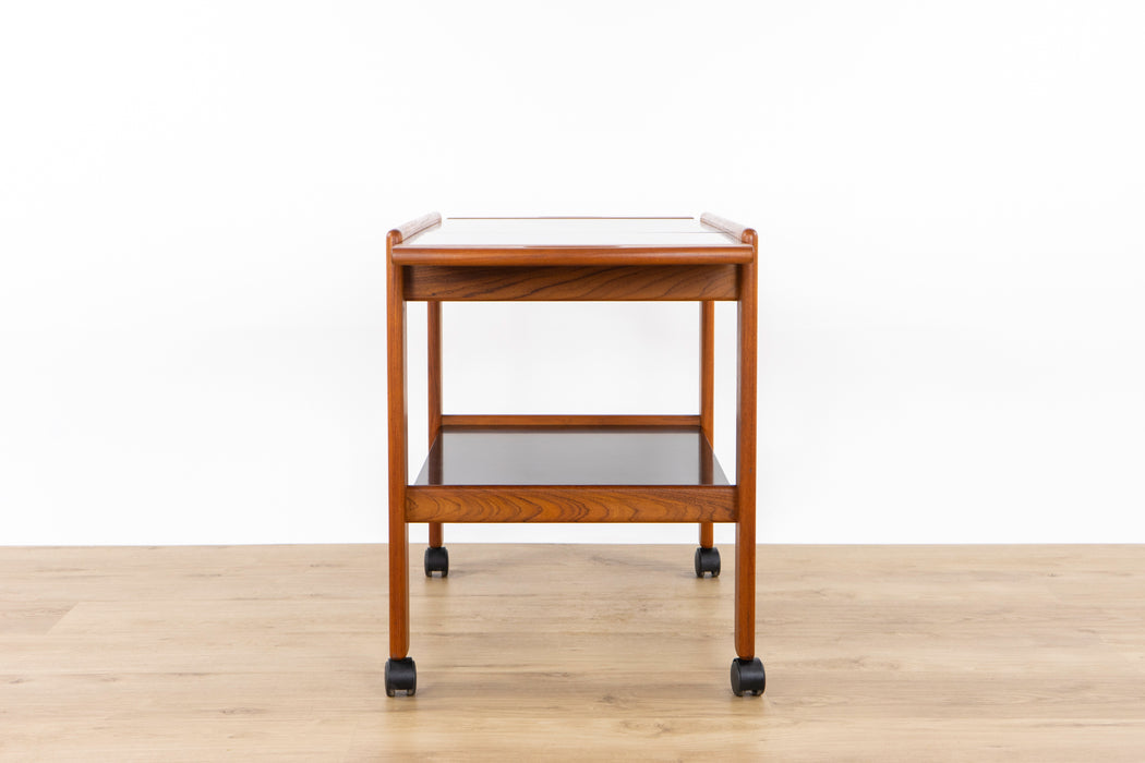 Danish Modern Teak Bar/Serving Cart - (D1569)