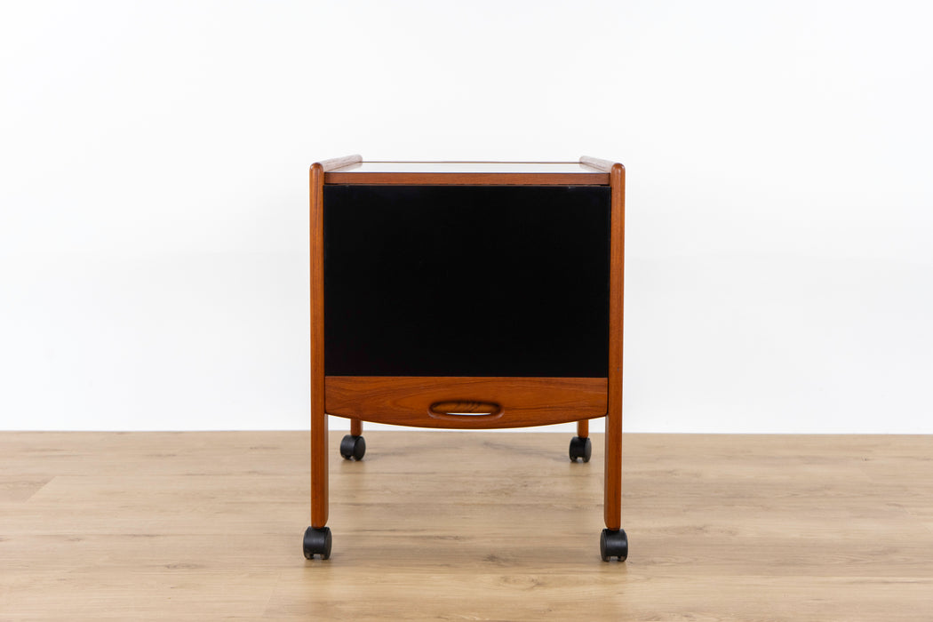 Danish Modern Teak Bar/Serving Cart - (D1569)