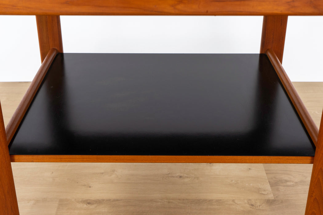 Danish Modern Teak Bar/Serving Cart - (D1569)