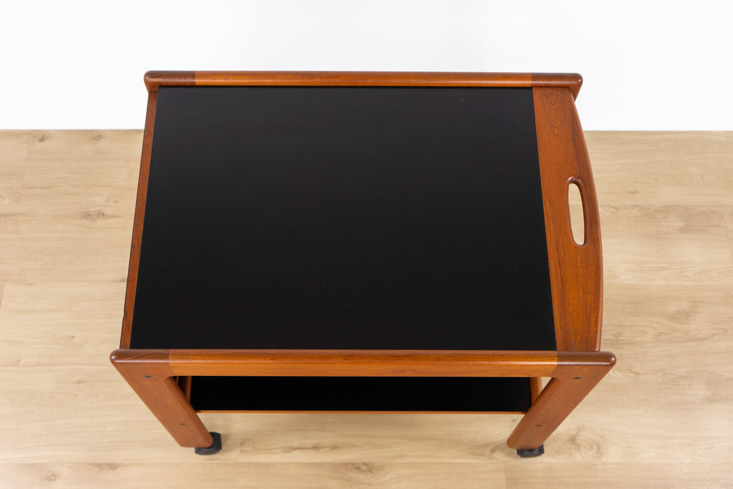 Danish Modern Teak Bar/Serving Cart - (D1569)