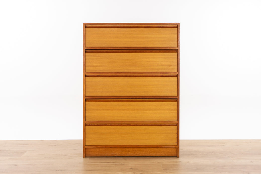 Danish Modern Teak Dresser - (D1553)