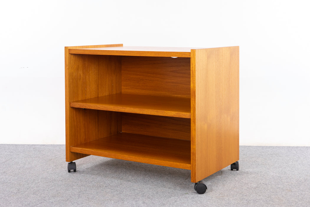 Danish Teak Rolling Cabinet - (D1489)
