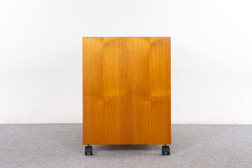 Danish Teak Rolling Cabinet - (D1489)