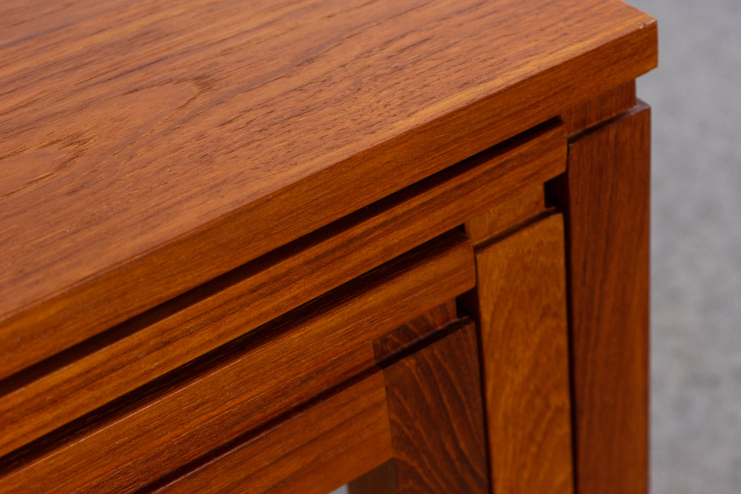 Teak Danish Nesting Tables - (D1424)