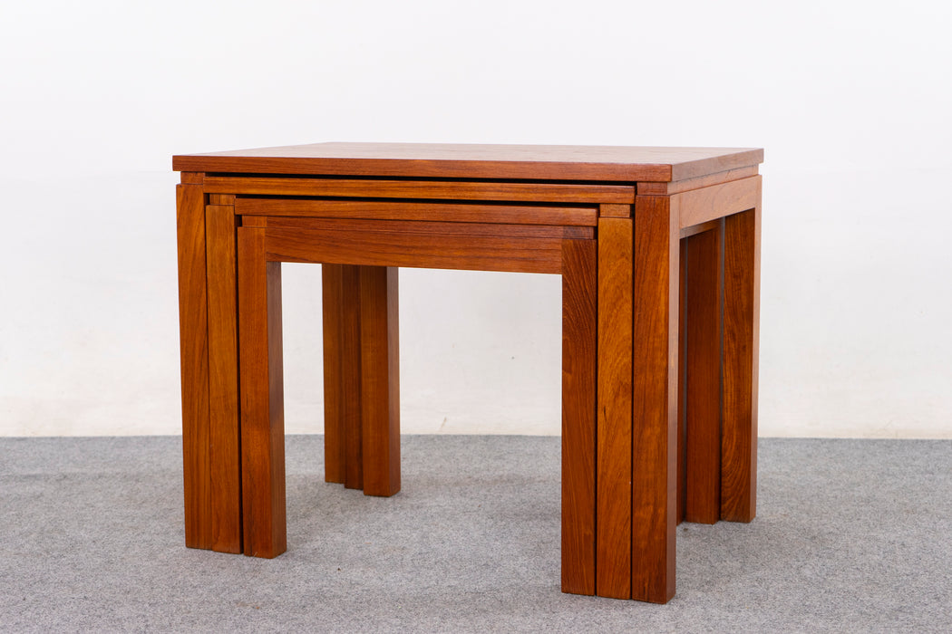 Teak Danish Nesting Tables - (D1424)