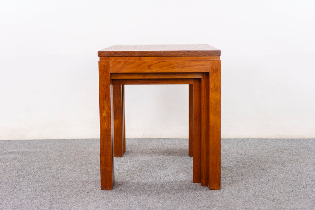 Teak Danish Nesting Tables - (D1424)