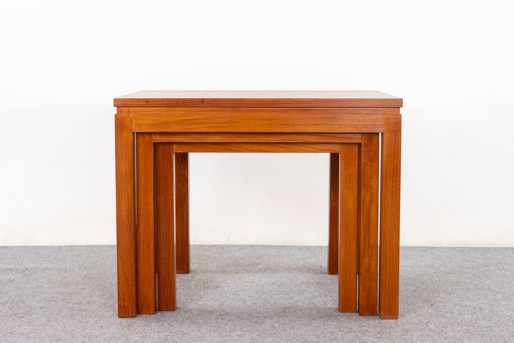 Teak Danish Nesting Tables - (D1424)