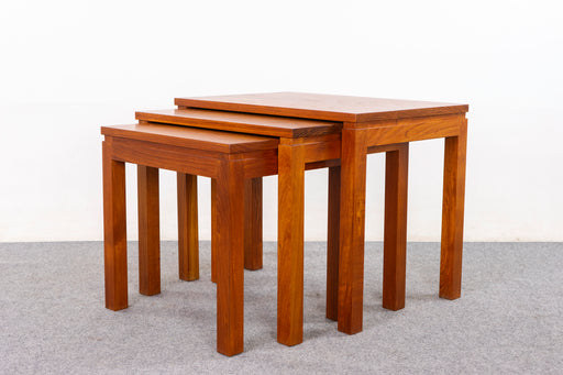 Teak Danish Nesting Tables - (D1424)