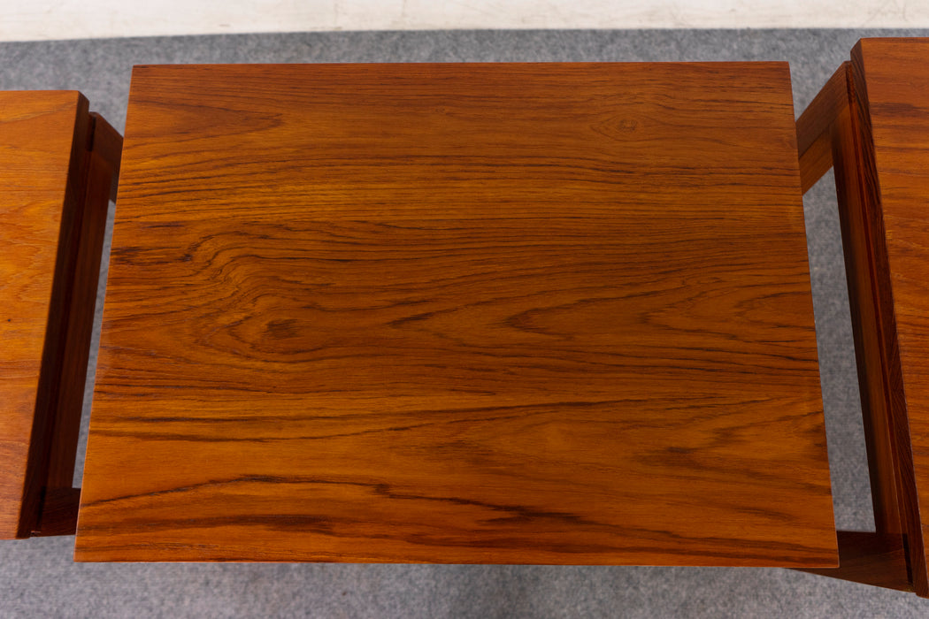 Teak Danish Nesting Tables - (D1424)