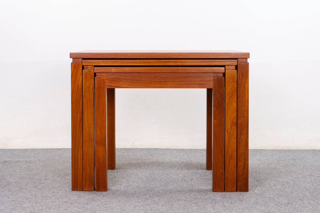 Teak Danish Nesting Tables - (D1424)