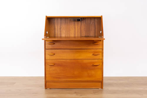 Vintage Teak Secretary Desk - (D1604)